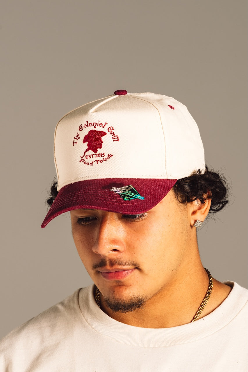 CREAM HAT COLONIAL LOGO SNAPBACK