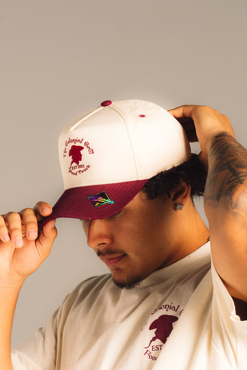 CREAM HAT COLONIAL LOGO SNAPBACK